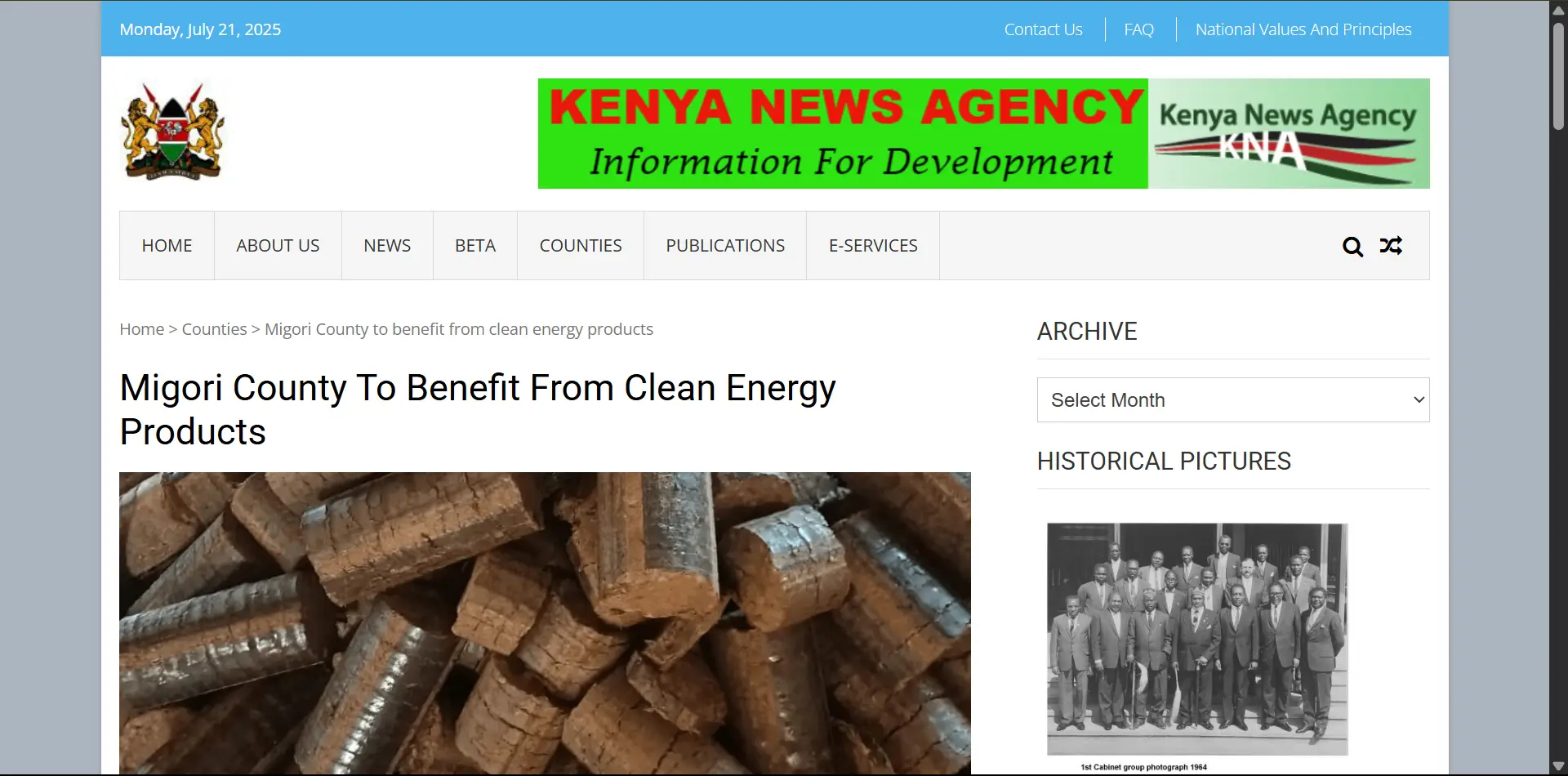 Kenya News Agency Publication